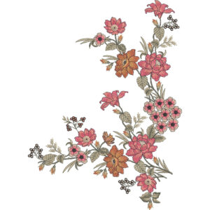Flower Kurta Embroidery Design