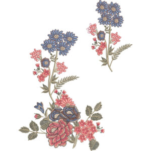 Delicate Flower Embroidery Design