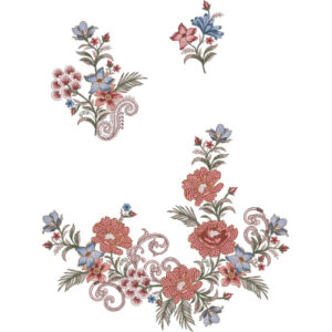 Unique Flower Embroidery Design