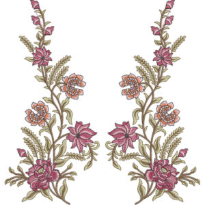 Delicate Flower Embroidery Design