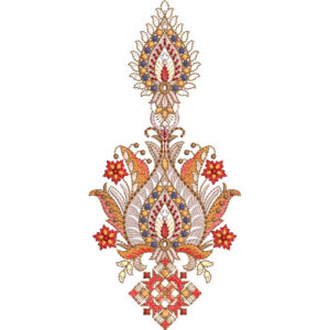 Motive Flower Embroidery Design