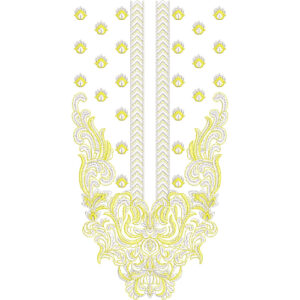 Neckline Embroidery Design