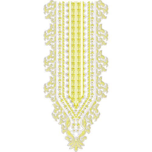 Unique Neck Embroidery Design