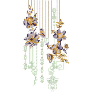 Unique Neck Embroidery Design