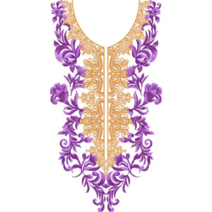 Neckline Embroidery Design