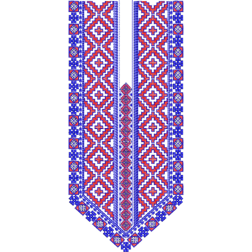 Unique Neck Embroidery Design