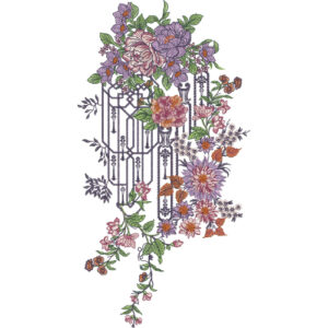 Neck Flower Embroidery Design