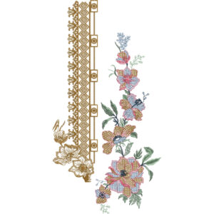 Beautiful Neck Embroidery Design