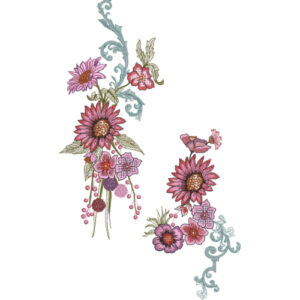 Unique Neck Embroidery Design