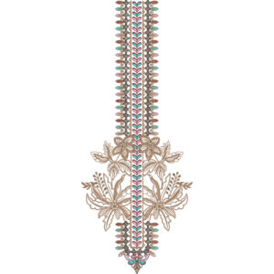 Neckline Embroidery Design