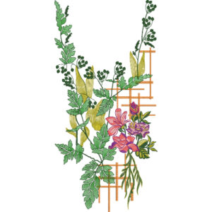Neckline Embroidery Design