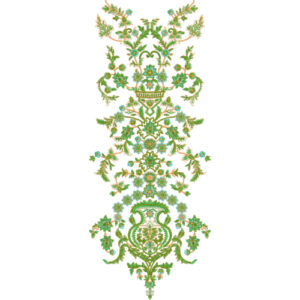 Neck Flower Embroidery Design
