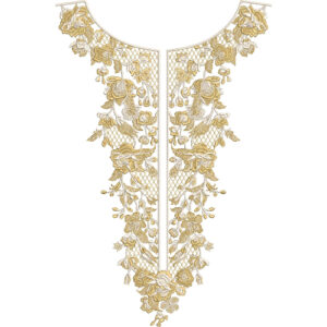 Neck Flower Embroidery Design
