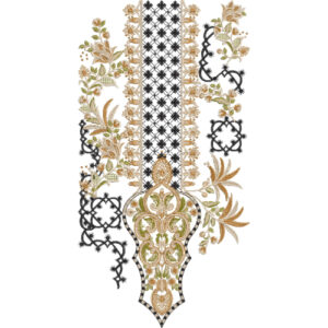 Neckline Embroidery Design