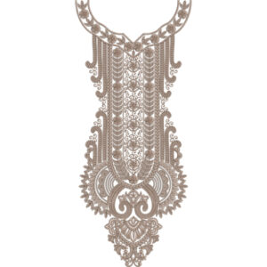 Unique Neck Embroidery Design