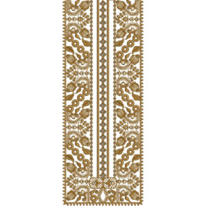 Neck Flower Embroidery Design