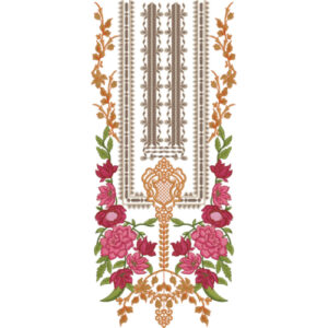 Neck Flower Embroidery Design
