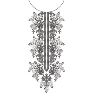 Unique Neck Embroidery Design