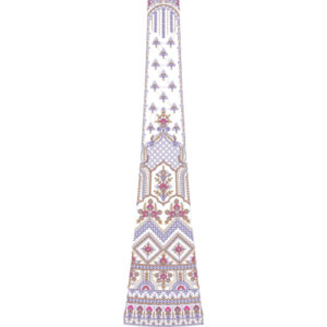 Best Bridal Kali Frock Embroidery Design
