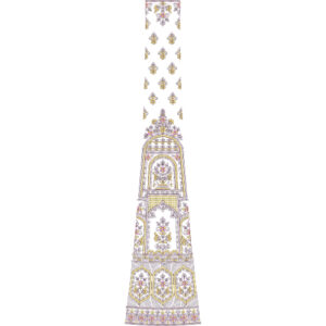 Bridal Kali Dress Embroidery Design