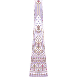 Simple Bridal Kali Frock Embroidery Design