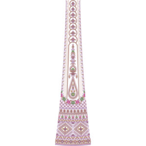 Bridal Kali Frock Embroidery Design