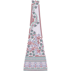 Beautiful Bridal Kali Frock Embroidery Design