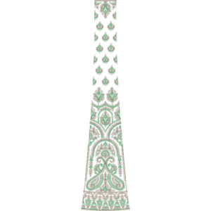 Simple Bridal Kali Frock Embroidery Design
