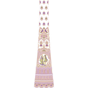 Flower Bridal Kali Frock Embroidery Design