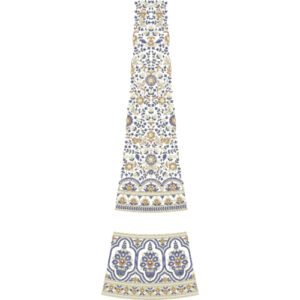 Bridal Kali Frock Embroidery Design