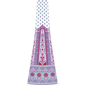 Beautiful Bridal Kali Frock Embroidery Design