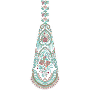 Bridal Kali Dress Embroidery Design