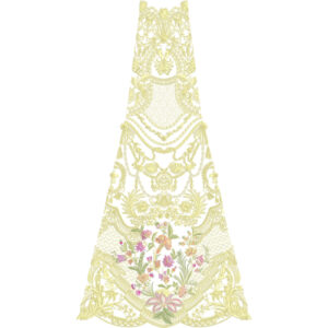 Best Bridal Kali Frock Embroidery Design