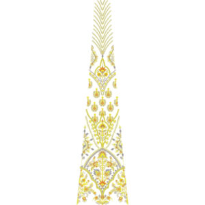 Beautiful Bridal Kali Frock Embroidery Design