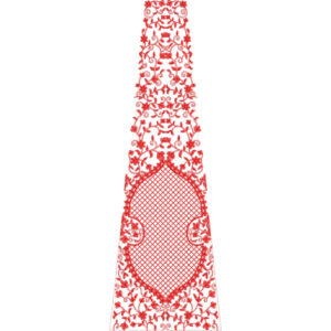 Unique Bridal Kali Frock Embroidery Design