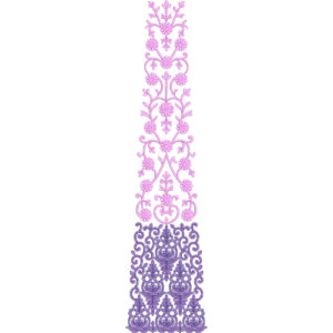 Bridal Kali Frock Embroidery Design