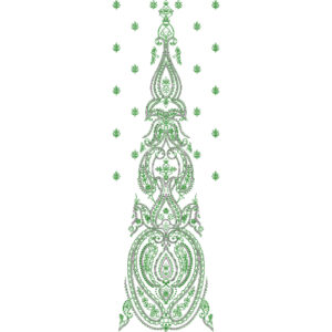 Beautiful Bridal Kali Frock Embroidery Design