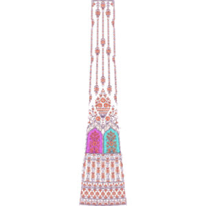 Bridal Kali Dress Embroidery Design