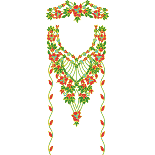 Kaftan Embroidery Design