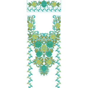 Kaftan Floral Embroidery Design