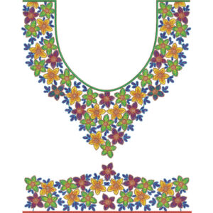 Flower Kaftan Embroidery Design