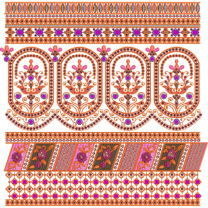 Delicated Lace Embroidery Design