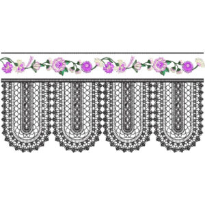 Lace Kurta Embroidery Design