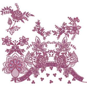 Delicate Lace Embroidery Design