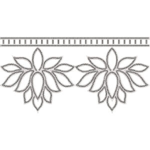 Simple Lace Embroidery Design