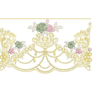 Simple Lace Embroidery Design