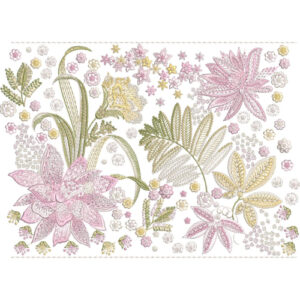 Lace Flower Embroidery Design