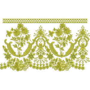 Lace Flower Embroidery Design