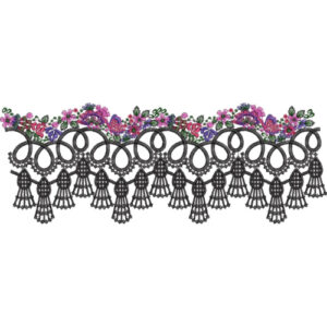 Lace Flower Embroidery Design