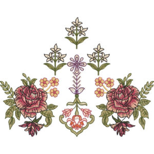 Delicate Flower Embroidery Design